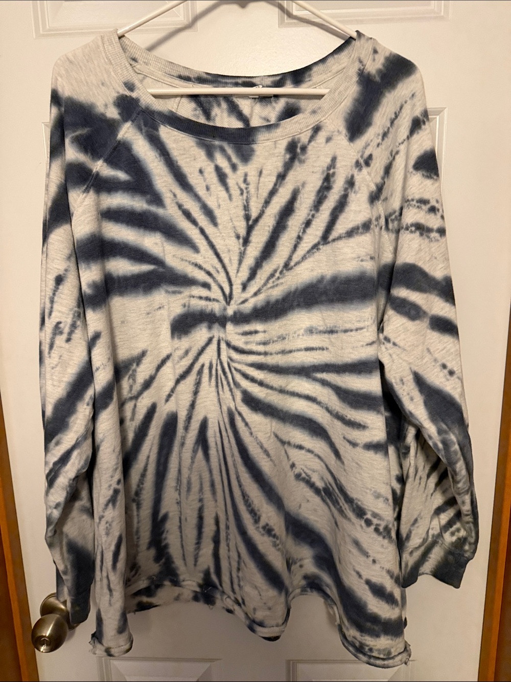 Maurices 3x Tie-Dye Sweatshirt in Navy and White